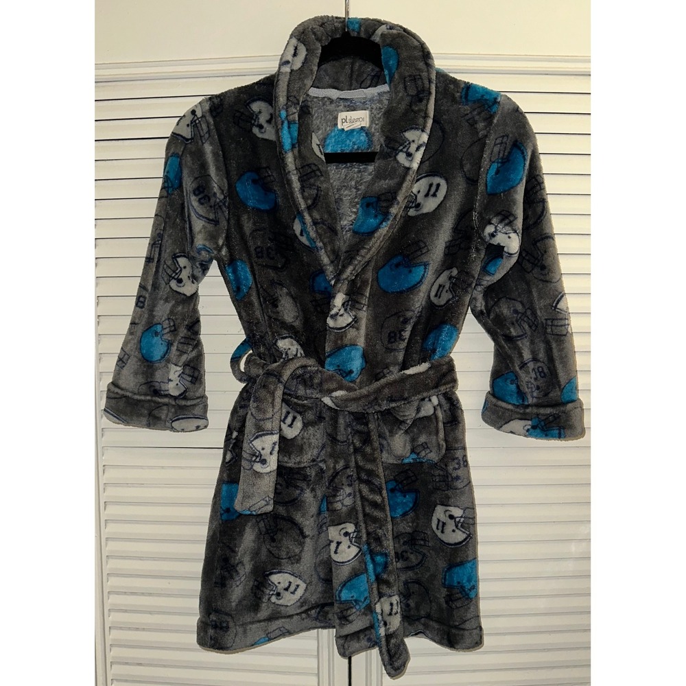 PL Sleep Kids Football Helmet‎ Soft Fleece Robe Size 7
